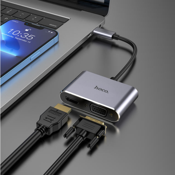 Hoco HB29 Type-C to HDMI + VGA Adapter