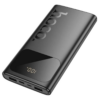 Hoco J144 15000mah Ultra-Thin Dual USB Power Bank with Digital Display - Black