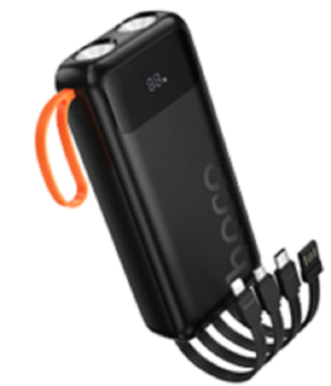 Hoco J151A 20000mAh PowerBank, 4Cables,Lightning cable,USB,Type C,MicroUSB