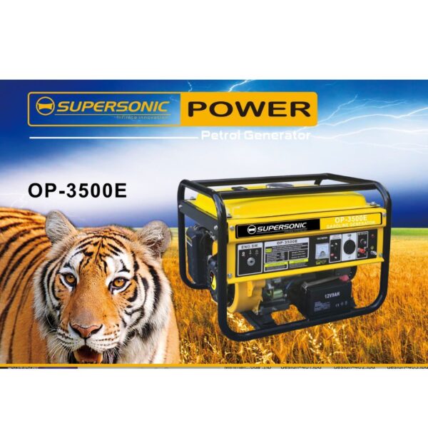 Supersonic Petrol & Oil 4-Stroke Generator OP-3500E -Load Shedding