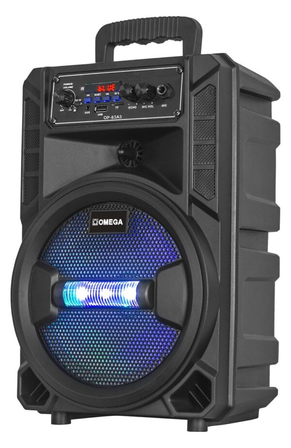 Omega 8" Aura Series Portable Karaoke Party Speaker Battery-Powered 83A3