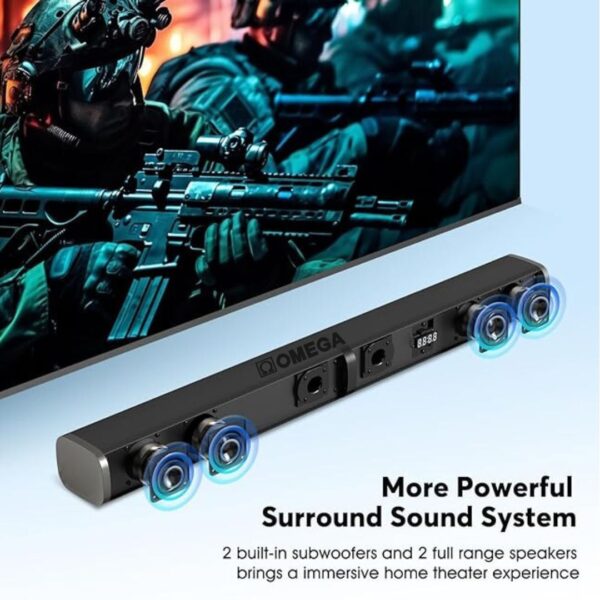 Omega 2.1 Convertible/Detachable Soundbar and Home Theatre with Subwoofer