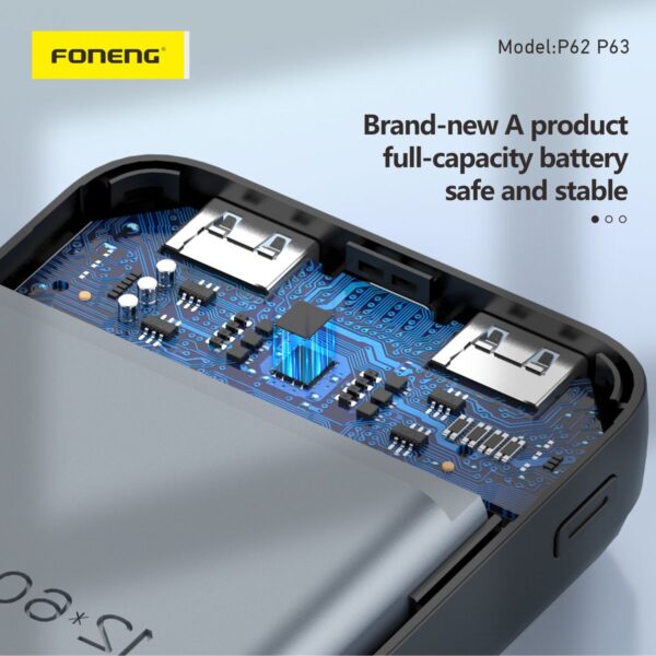 Foneng 20,000 mAh Power Bank White/Black