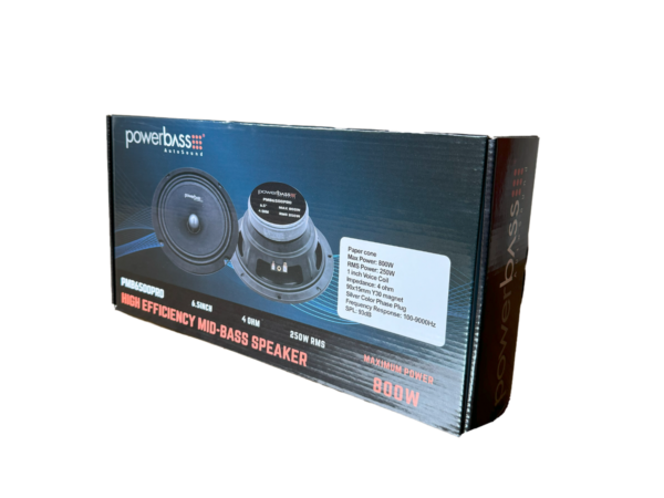 Powerbass PMB6500PRO High Efficiency Mid Bass Speaker 800W