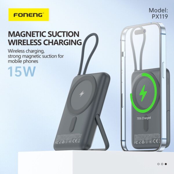 10,000 mAh Magnetic Fast Charging Power Bank PX119