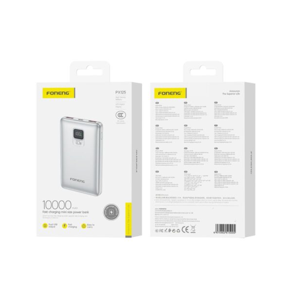 10,000 mAh Fast Charging Mini Size Power Bank