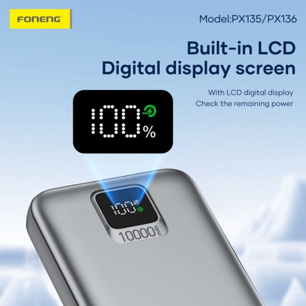 10,000 mAh Dual Cable Fast Charging Power Bank PX135
