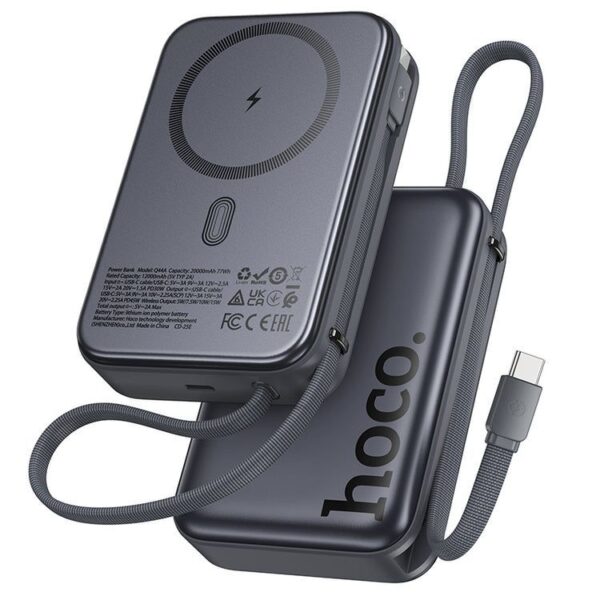Hoco Q44A 20000mAh 45W Magnetic Wireless Power Bank