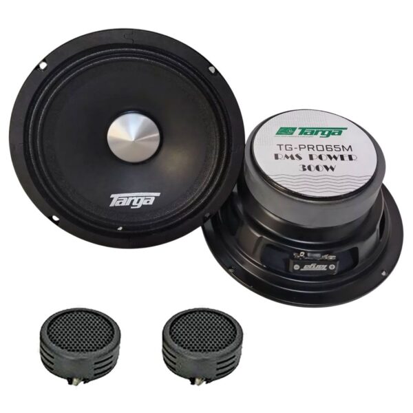 Targa TG-PRO65M 6.5 Pro Series 300RMS Midbass Speakers & Evo Tweeters