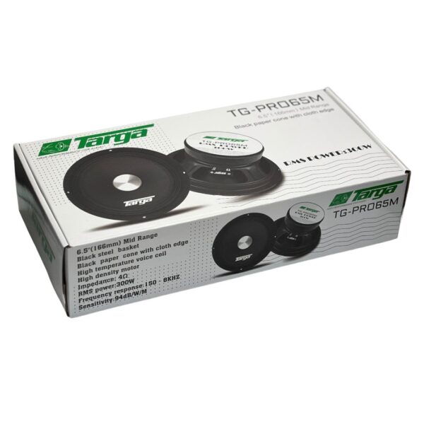 Targa TG-PRO65M 6.5 Pro Series 300RMS Midbass Speakers & Evo Tweeters