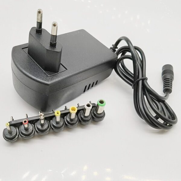Universal Adjustable Voltage DC Power Adapter (100-240V US Plug) 30W