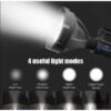 Andowl Large Ultra Bright Rechargeable LED Tactical Torch with Zoom
