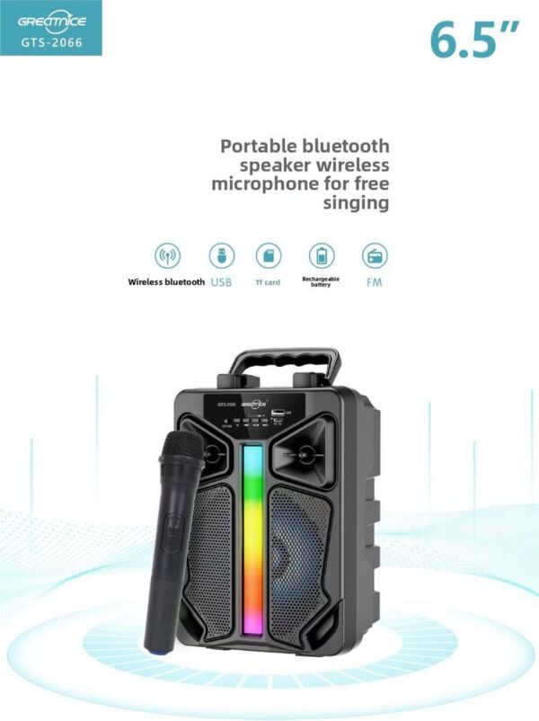 GTS2066-4 Greatnice 6.5 inch Bluetooth Speaker with Microphone -GTS2066