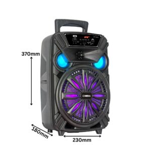 OP83A2-2 Omega 8" Aura Series Portable Karaoke Party Speaker Battery-Powered- 83A2