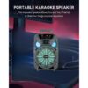 Omega 8" Aura Series Portable Karaoke Party Speaker Battery-Powered- 83A2