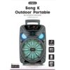 Omega 8" Aura Series Portable Karaoke Party Speaker Battery-Powered- 83A2