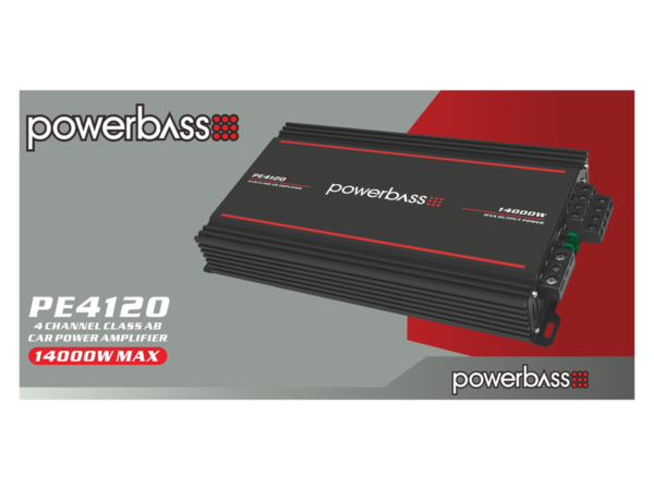 Powerbass 14 000W 4 Channel 120RMS x 4 Amplifier PE4120