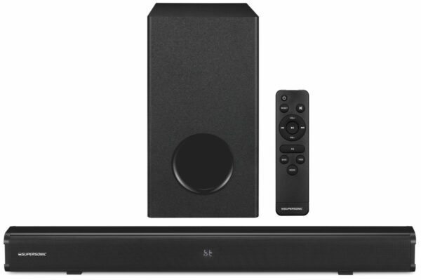 SAV-101V-1 Supersonic 2.1CH 100W Soundbar 5" Subwoofer HDMI / BT / AUX / USB 101V
