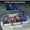 SPK-624-5 Supersonic 5.1CH Home Theatre Speaker System Bluetooth/AUX/USB/SD SPK-624