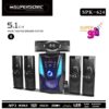 SPK-624-7 Supersonic 5.1CH Home Theatre Speaker System Bluetooth/AUX/USB/SD SPK-624