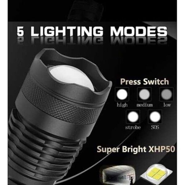 Andowl Multifunctional Rechargeable Pistol Light - Handheld Torch