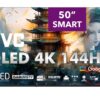JVC 50" QLED Ultra 4K 144HZ Smart Google Gaming TV