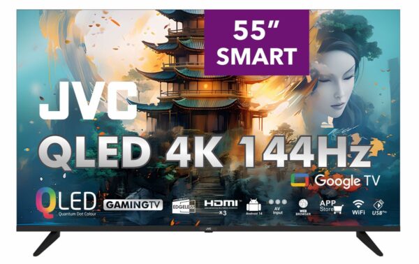 JVC 55" LT-55NQ7165 144Hz 4K QLED Google Smart TV