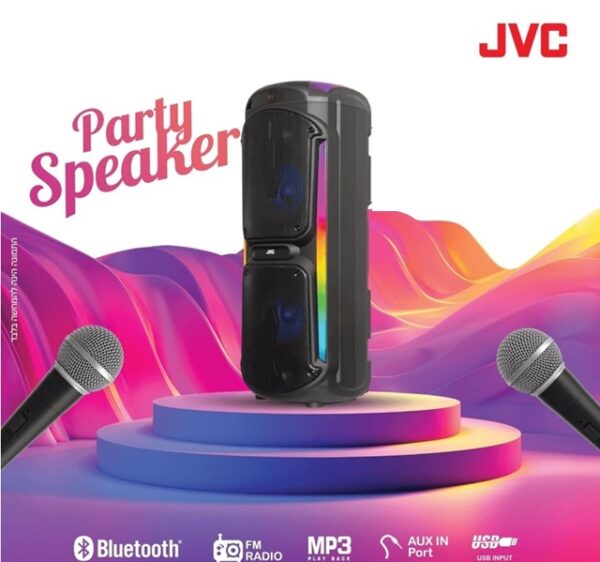 JVC XS-N3214PB BK 8in 40W BT PARTY SPEAKER & MIC