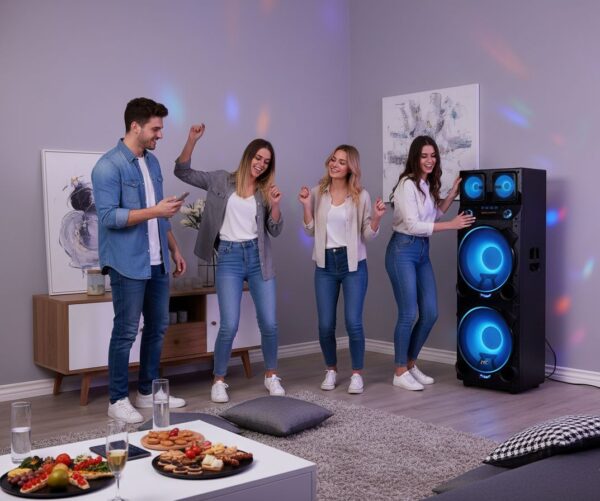 JVC Portable Bluetooth Speaker 2400W PMPO Model Number XS-N819PBA