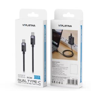 VIPLATINA BC8 8Dual Type C To Type-C Super Fast Cable