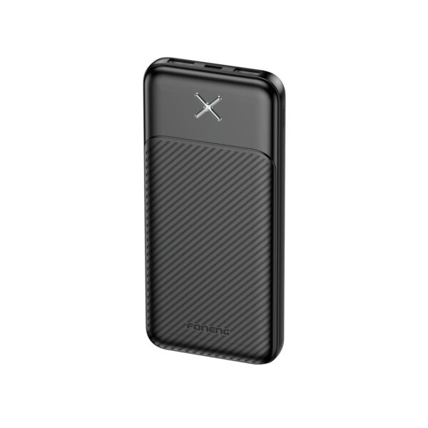 PX109-1 10,000mAh Dual USB output fast charging power bank black PX109