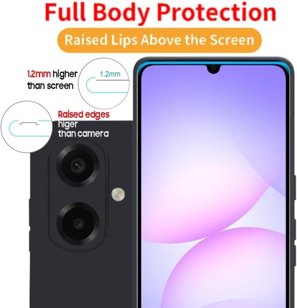 Silicone Cover + PROTECTOR Compatible With Samsung A05S