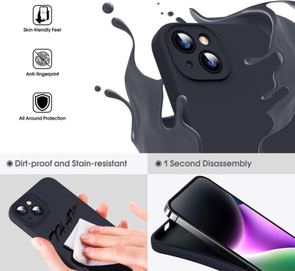 Silicone Cover + PROTECTOR  Compatible With i Phone