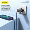 eu51.3 Single Port Type-C Fast charging Plug Black EU51