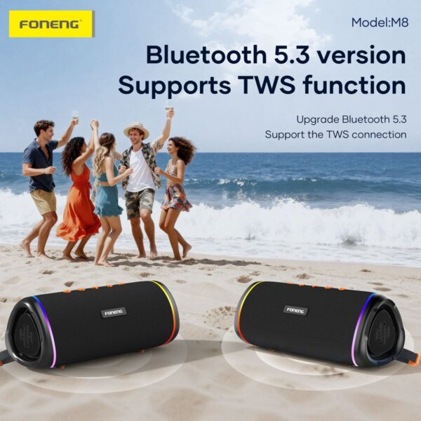 Portable Waterproof Bluetooth Speaker M8 Deep Bass