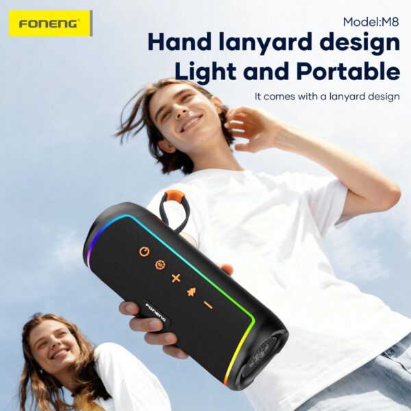 Portable Waterproof Bluetooth Speaker M8 Deep Bass