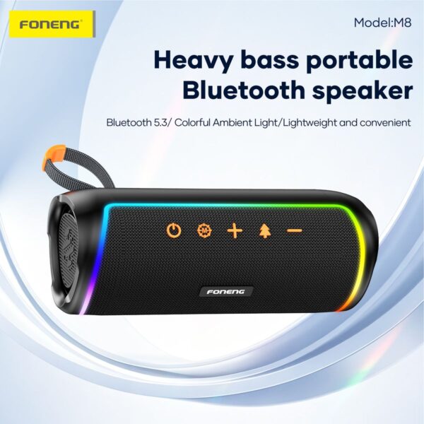 Portable Waterproof Bluetooth Speaker M8 Deep Bass