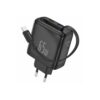 FONENG Max50-EU Compatible 65w A+C 2Port GaN Charger with Retractable Cable