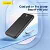 px109.2 10,000mAh Dual USB output fast charging power bank black PX109