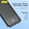 px109.4 10,000mAh Dual USB output fast charging power bank black PX109