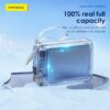 px115.2 10000 mAh Mini Dual-Cable 22.5W Fast Charging Power Bank - Silver