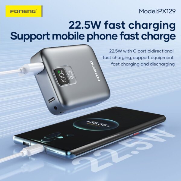 10,000mAh Mini Fast Charging Power Bank PX129