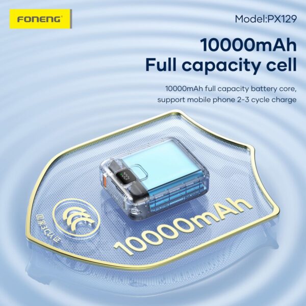 10,000mAh Mini Fast Charging Power Bank PX129