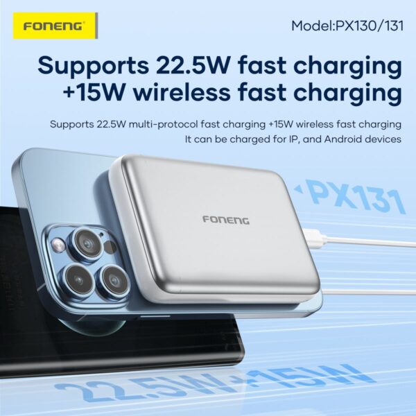 px131.6 Magsafe 10,000 mAh Magnetic Wireless Power Bank PX131